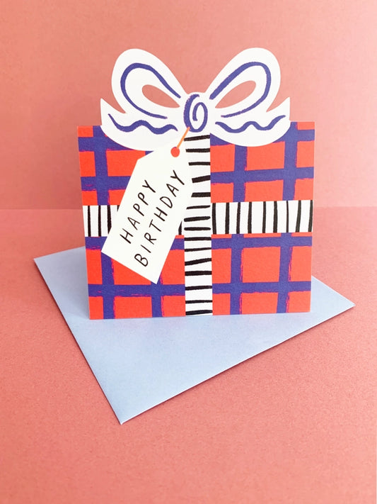 RED BIRTHDAY GIFT CARD