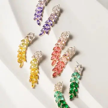 YELLOW OMBRÉ CASCADING EARRINGS