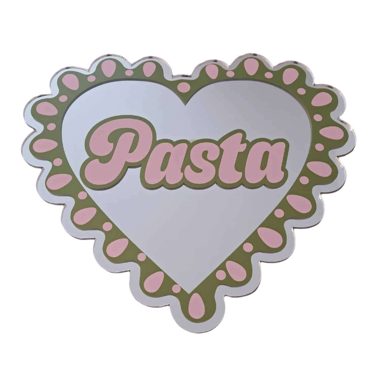 LOVE PASTA HEART MIRROR