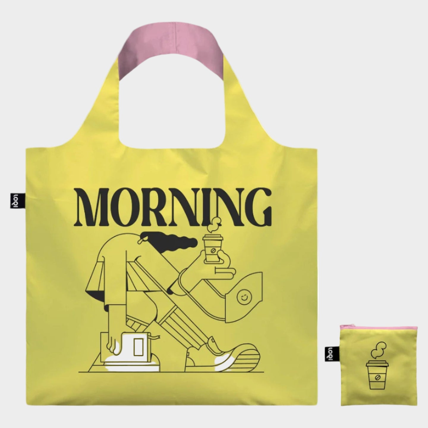 MORNING NEON YELLOW TOTE BAG