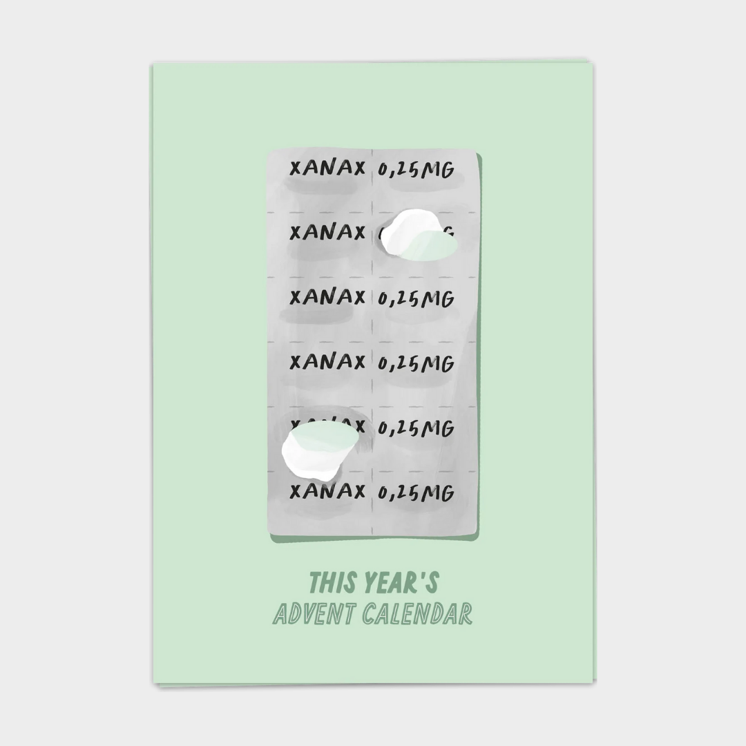 XANAX ADVENT CALENDAR CARD
