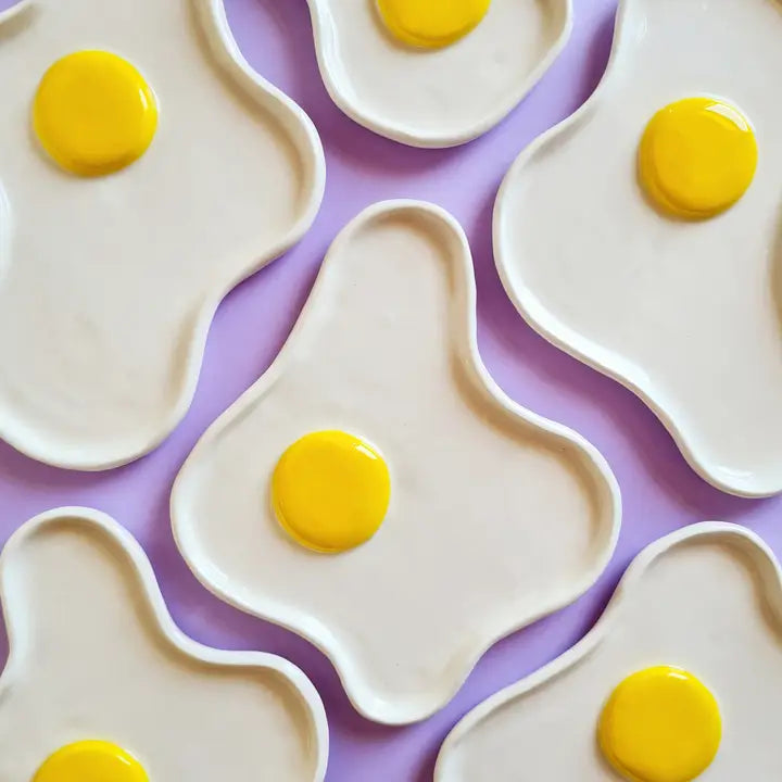 HANDMADE CERAMIC EGG PLATE