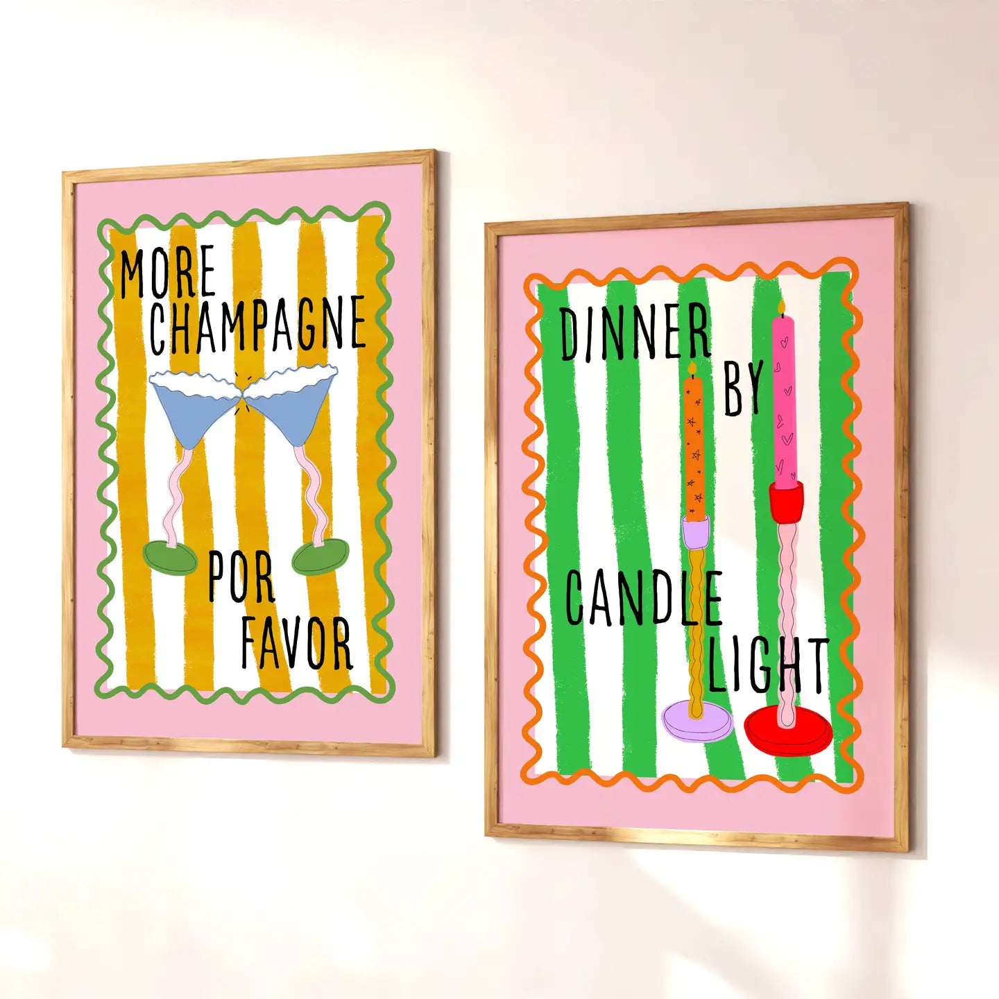 DINNER BY CANDLELIGHT PRINT