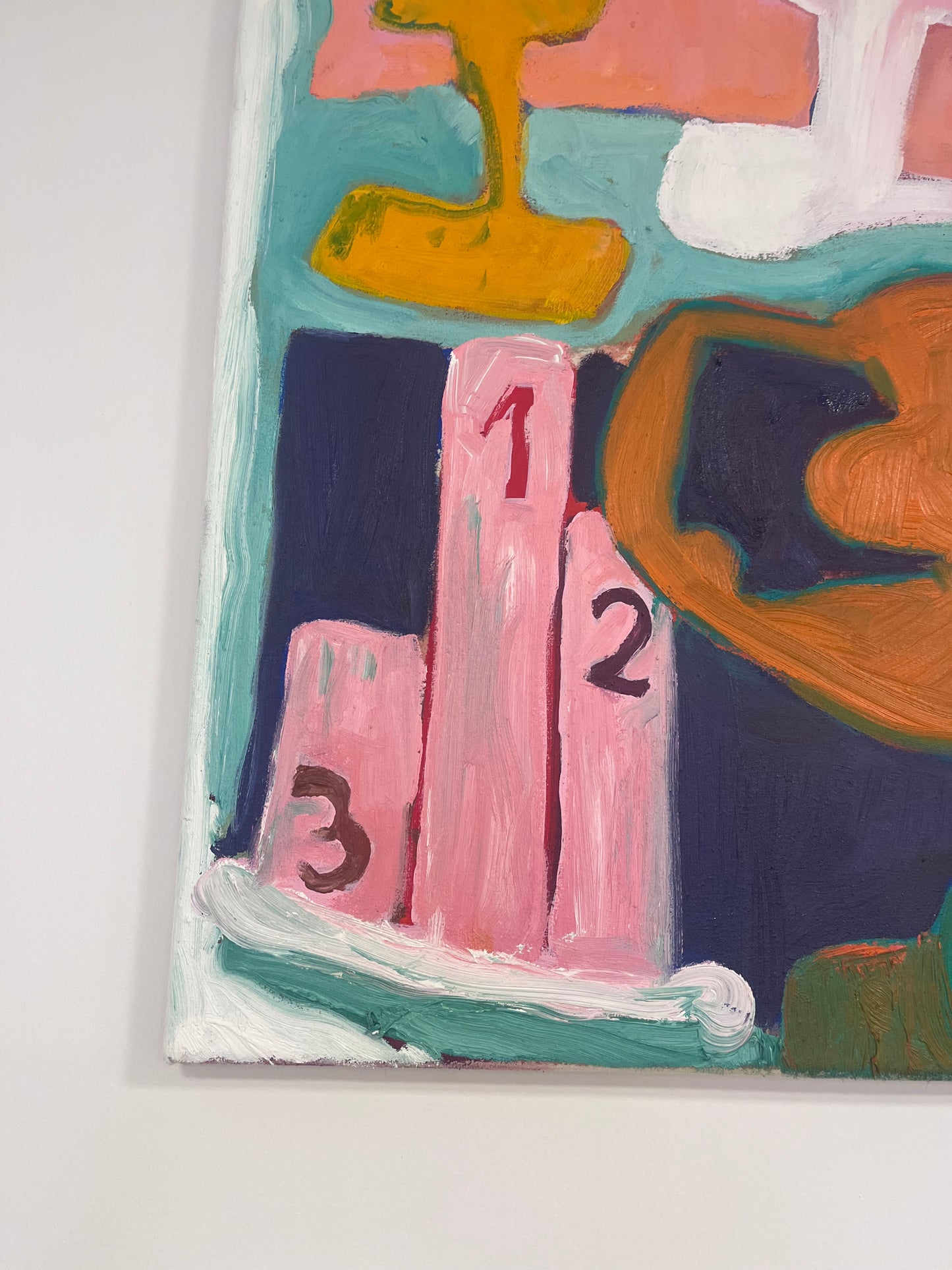 'TROPHY CABINET DISPLAY' ORIGINAL OIL PAINTING