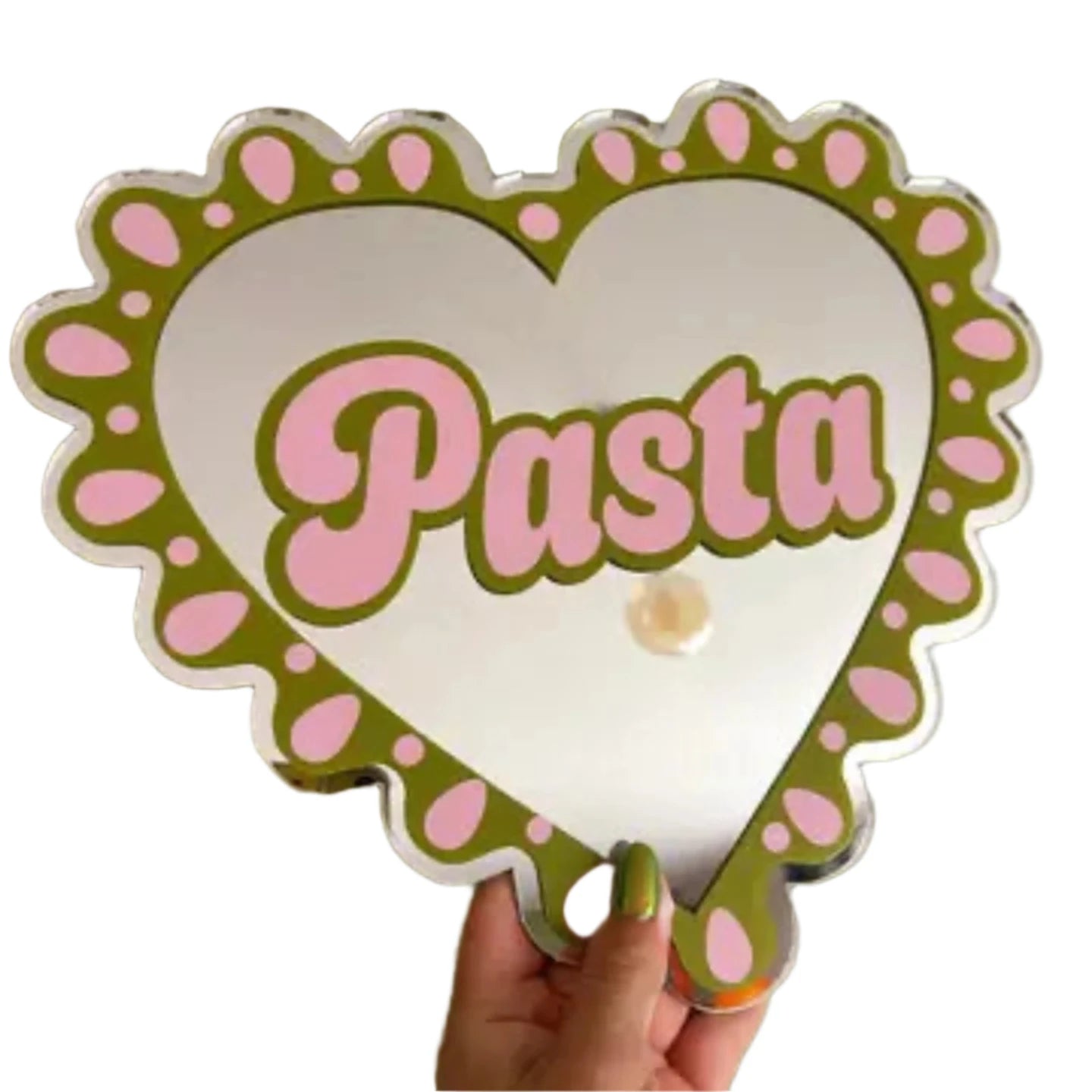 LOVE PASTA HEART MIRROR