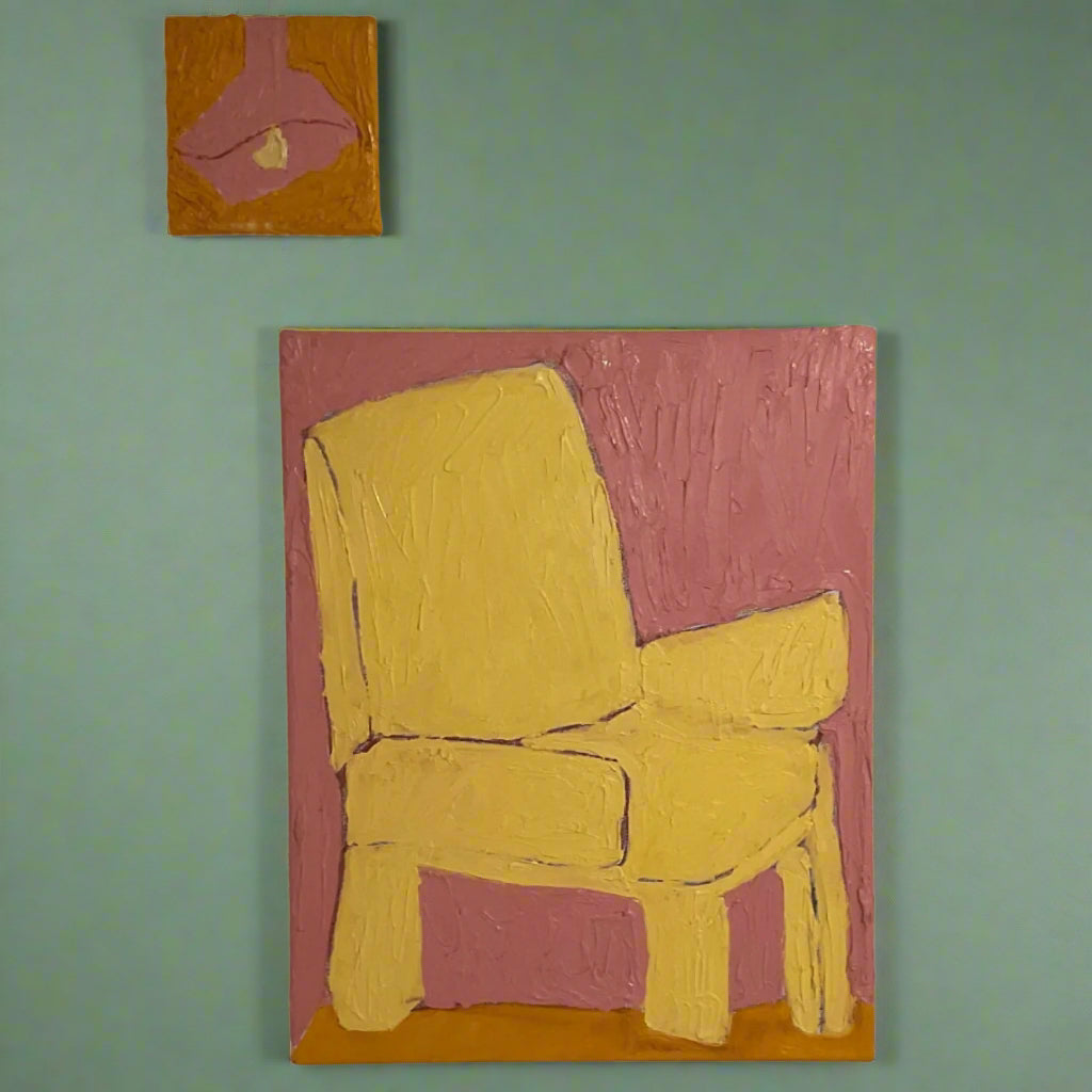 'STUDY ON THE LIVING ROOM' OIL PAINTING DYPTISH