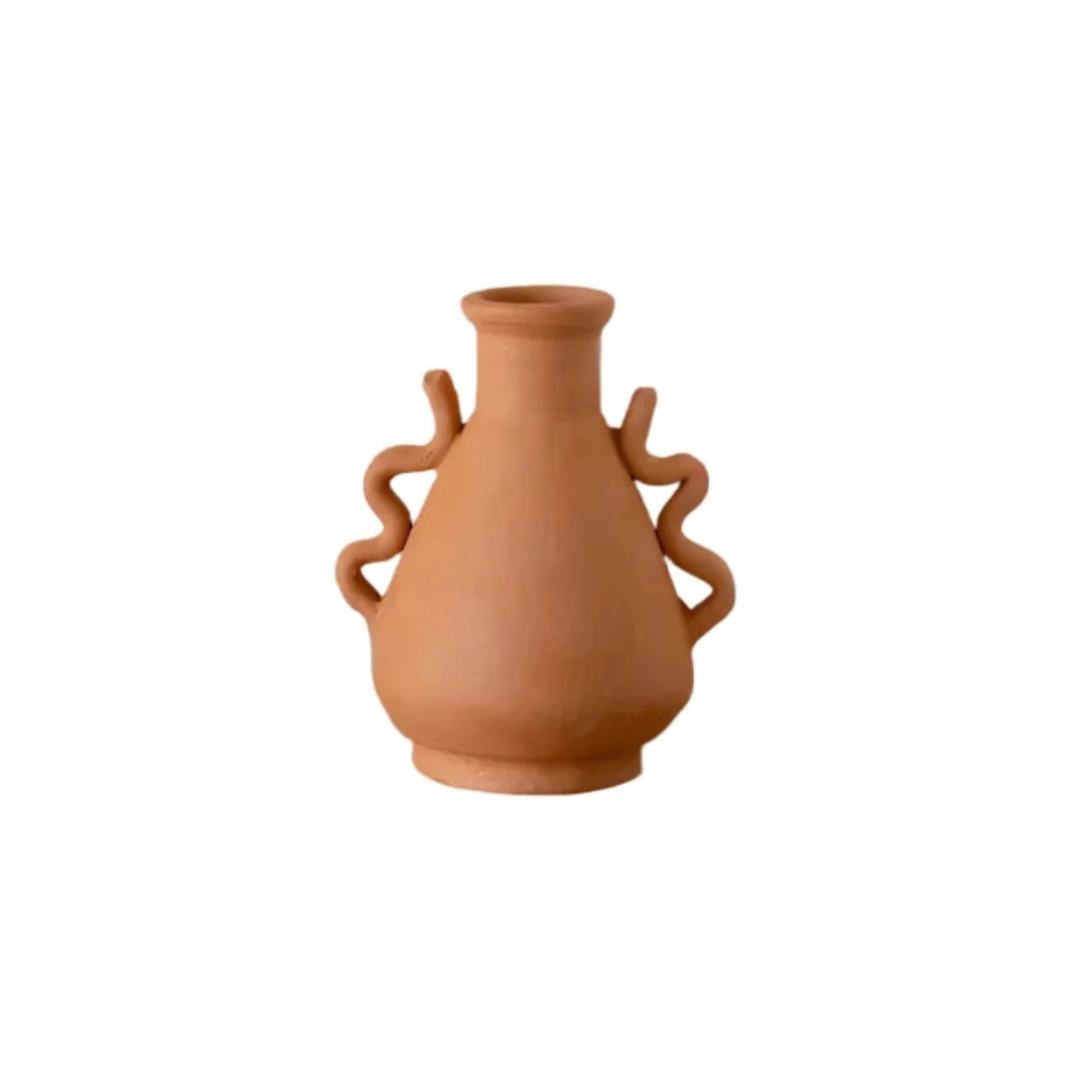 WAVY ARMS TERRACOTTA VASE