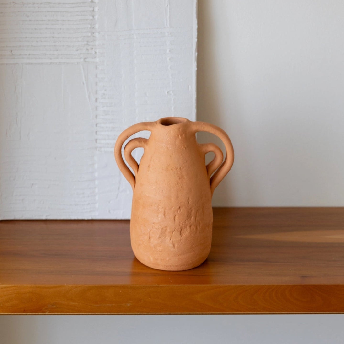 TERRACOTA VASE WITH 2 HANDLES