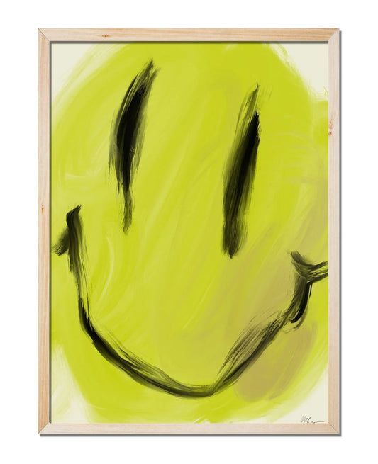 MELTING ACID SMILEY PRINT