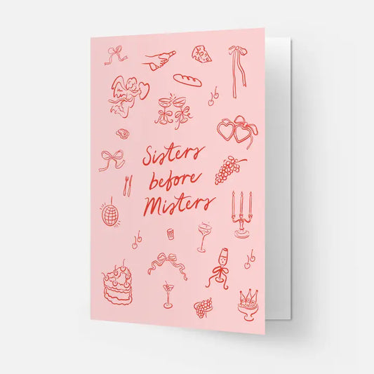 SISTERS BEFORE MISTERS CARD