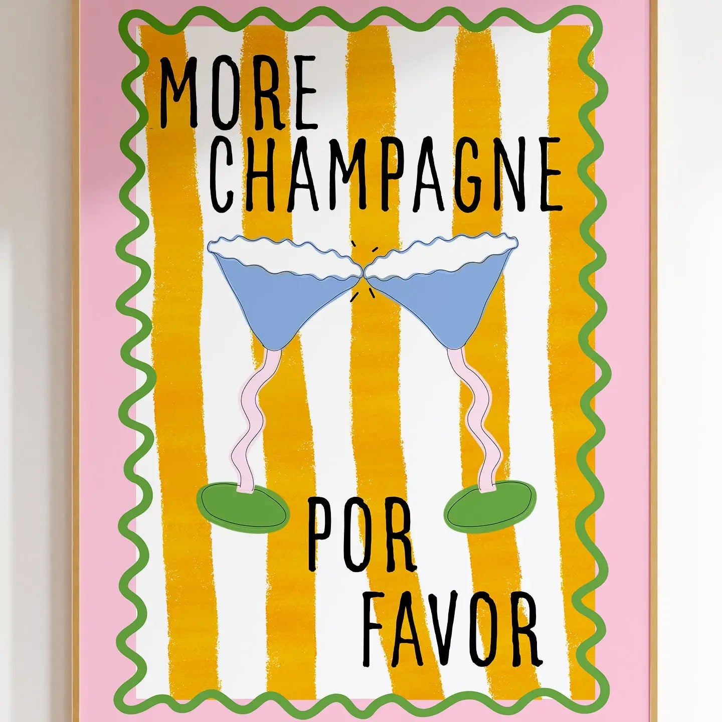 MORE CHAMPAGNE POR FAVOR PRINT
