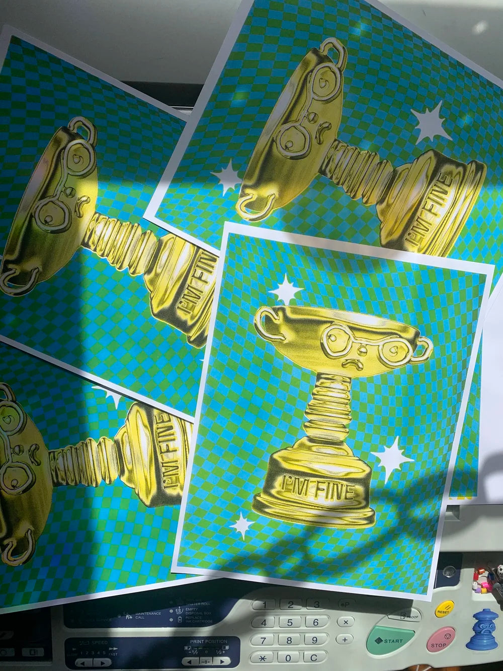 RISOGRAPH PRINT I’M FINE