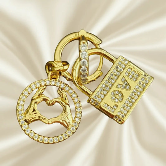 MISMATCHED HOOP EARRINGS LOVE