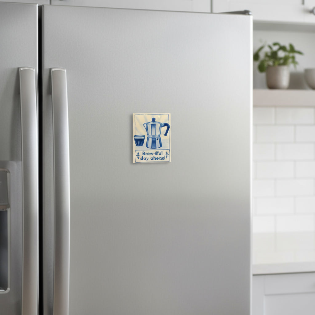 BREW-TIFUL DAY AHEAD TILE MAGNET