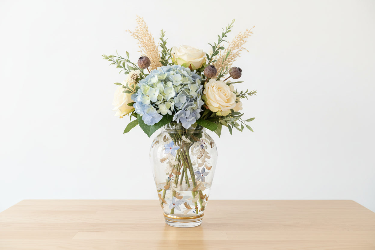 VINTAGE FLORAL VASE