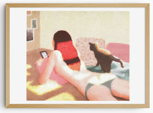 TEXTING WITH MY CAT PRINT