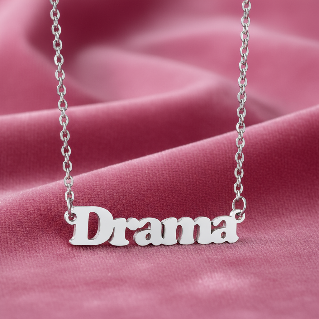 DRAMA NECKLACE SILVER