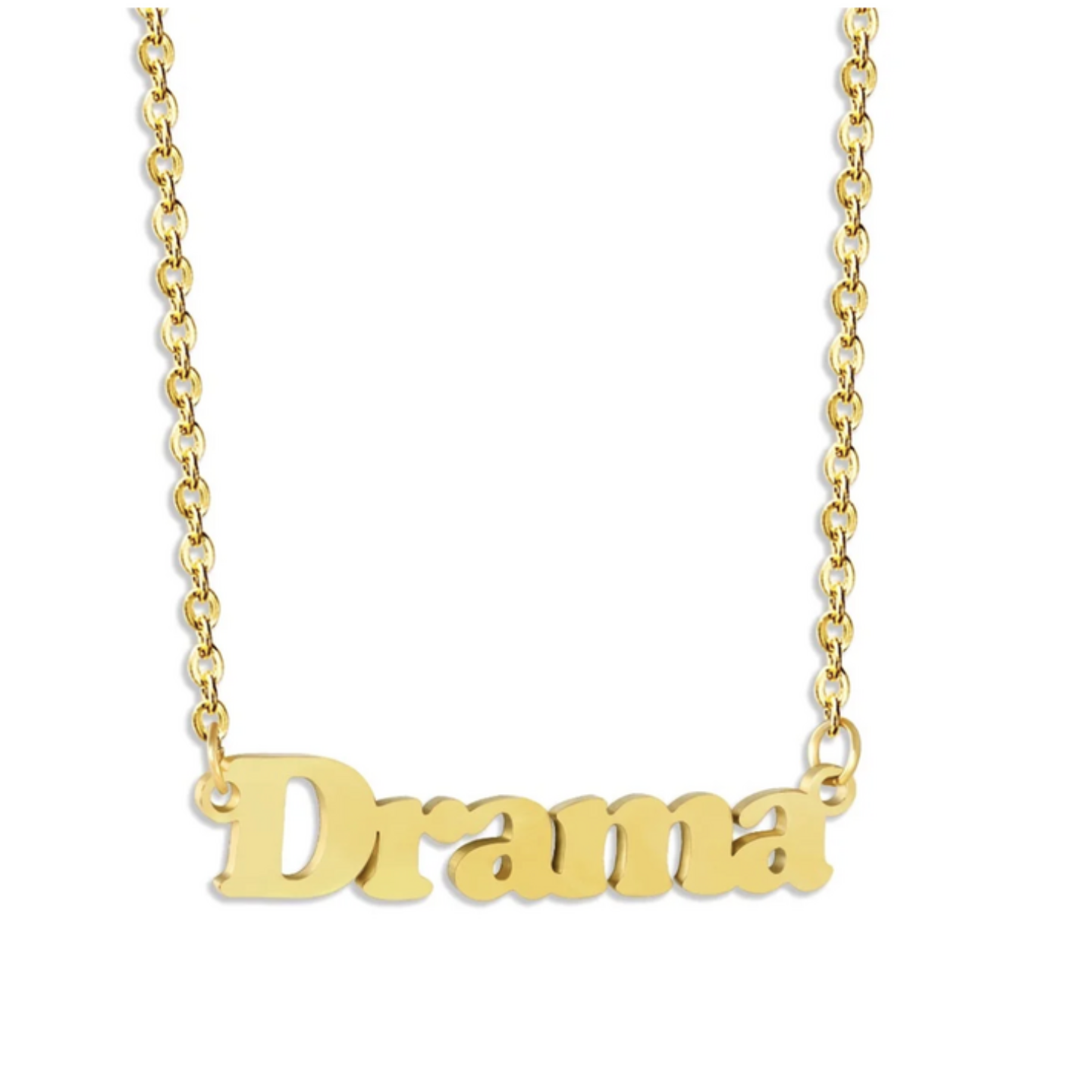 DRAMA NECKLACE GOLD PLATED