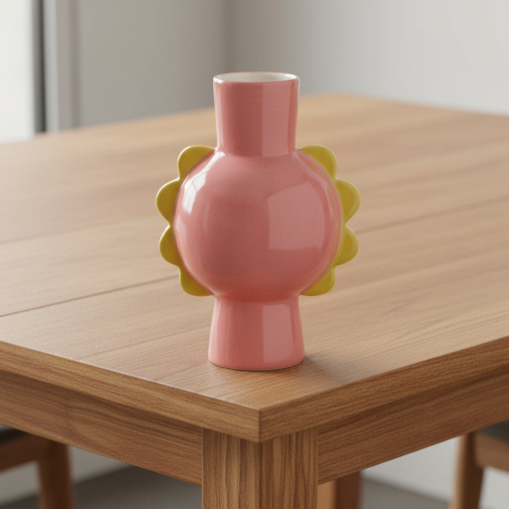 PINK & YELLOW VASE
