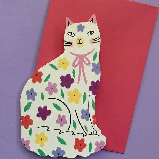 FLOWER CAT CARD