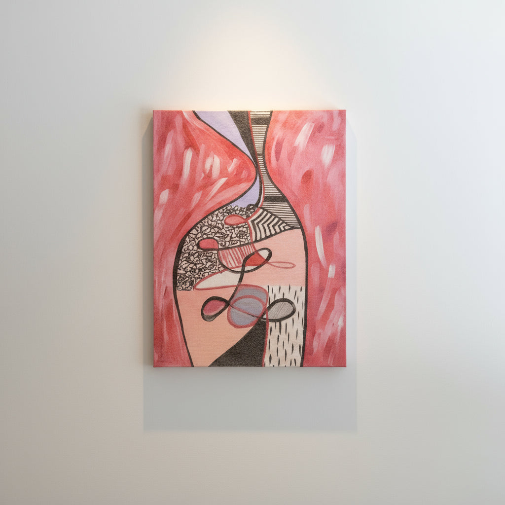 PINK ABSTRACT CANVAS