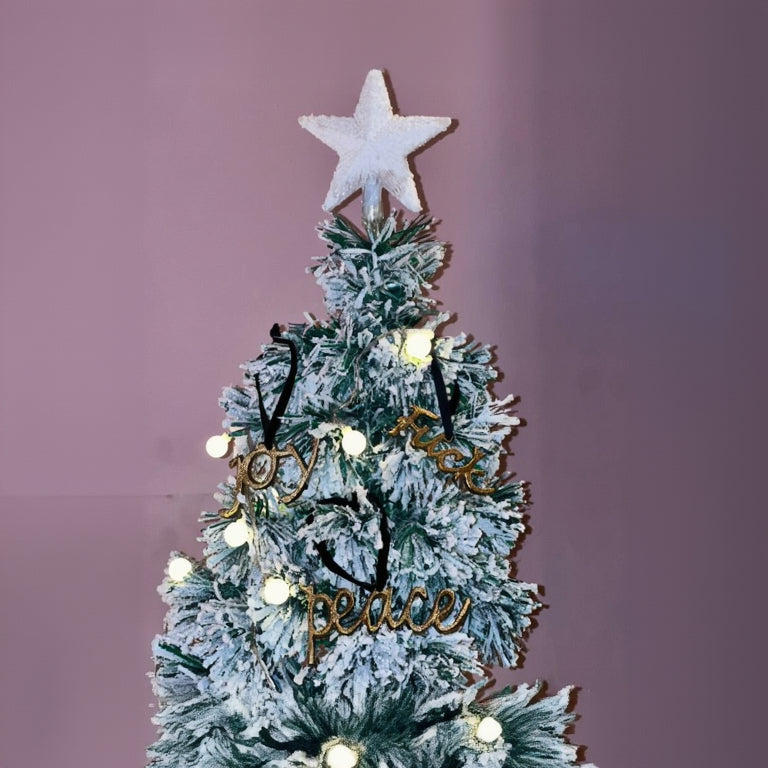 FUCK, PEACE, JOY TREE ORNAMENTS