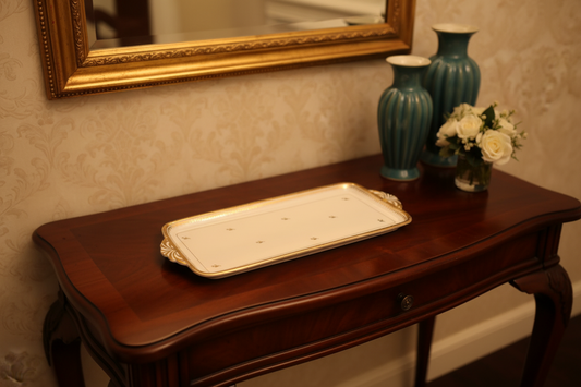 VINTAGE DAISY TEXTILE TRAY