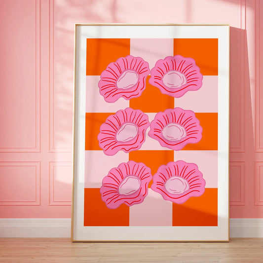 MAXIMALIST SEA SHELLS PRINT