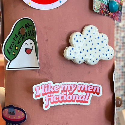 HANDMADE CERAMIC CLOUD MAGNET