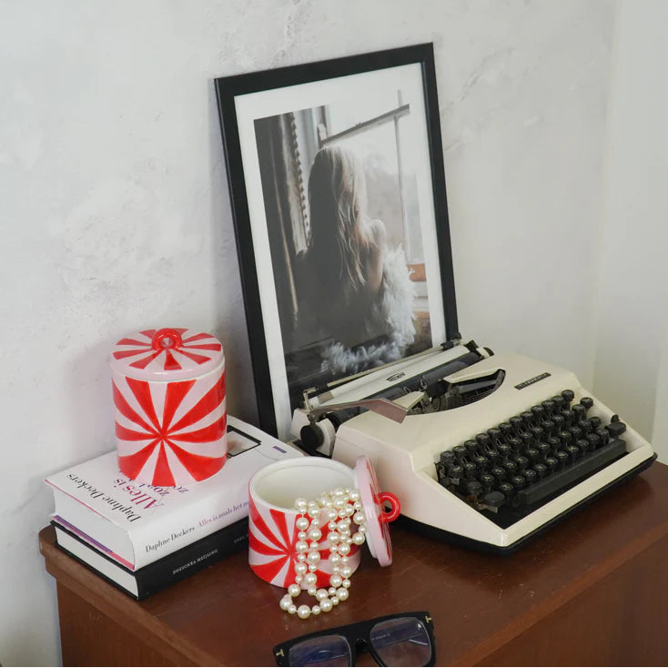 RED & PINK SWIRL JAR