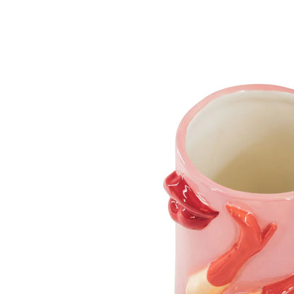 LEGS IN MARTINI GLASS CERAMIC VASE