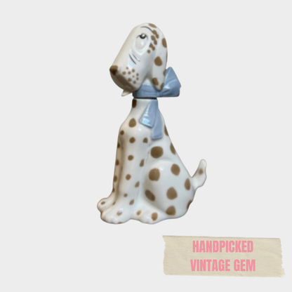 VINTAGE CERAMIC POLK A DOT DOGGY BOTTLE