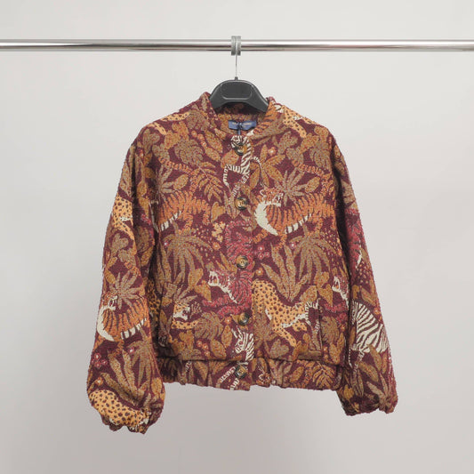 JUNGLE JACQUARD BOMBER JACKET
