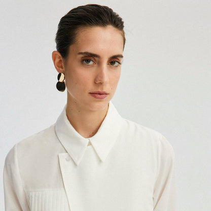ASYMMETRIC OFF WHITE SHIRT