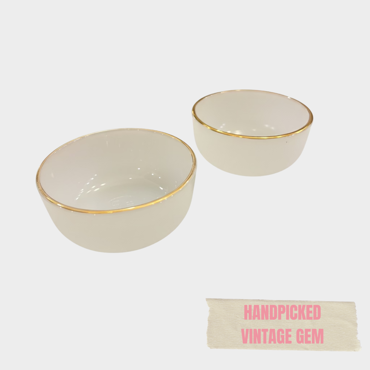 VINTAGE MILK GLASS BOWLS