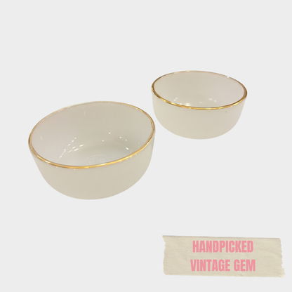 VINTAGE MILK GLASS BOWLS