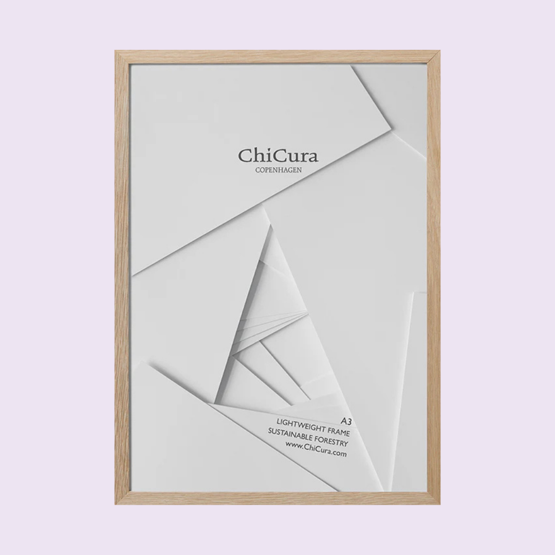 NATURAL WOOD FRAME FOR A3 PRINT