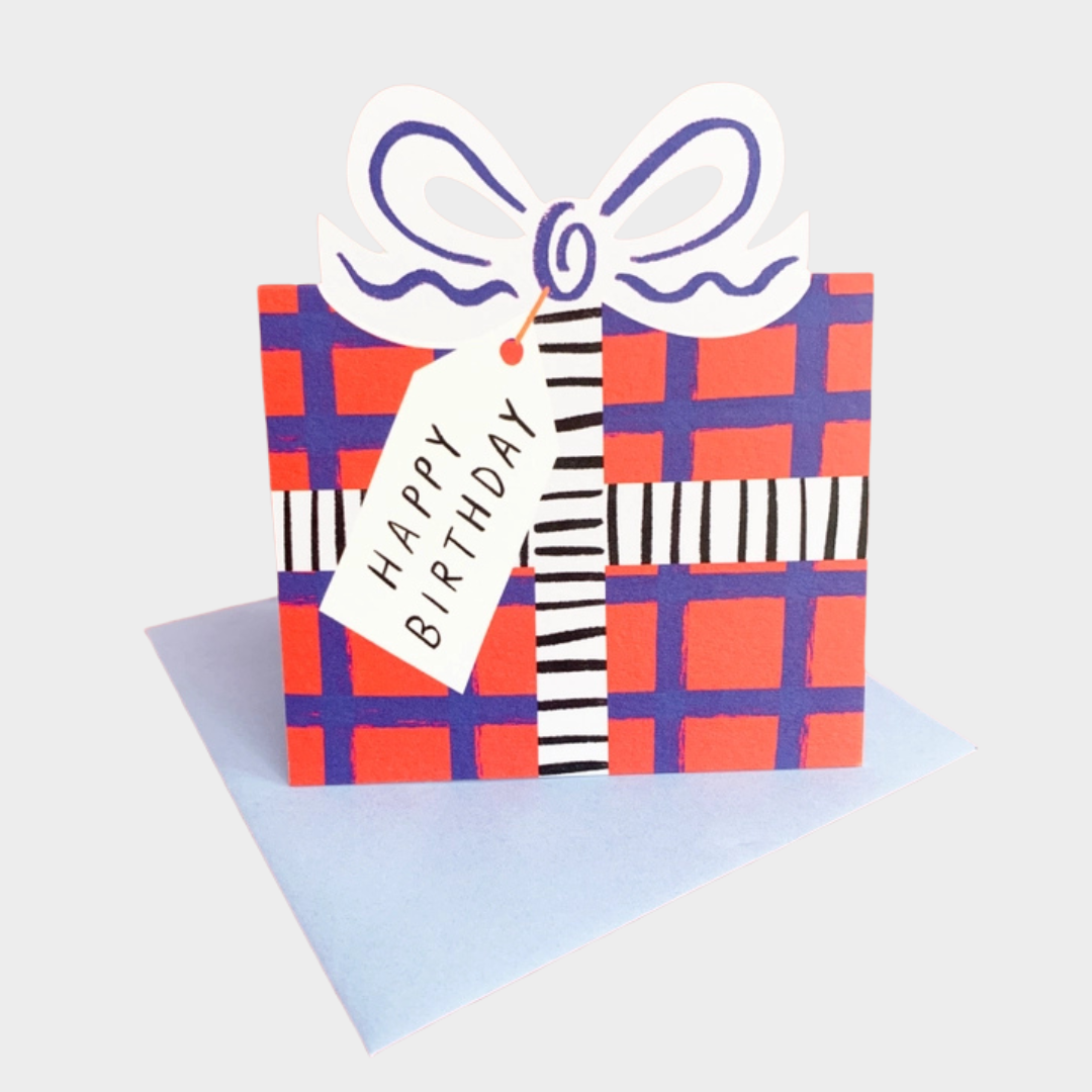 RED BIRTHDAY GIFT CARD