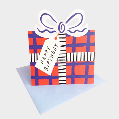 RED BIRTHDAY GIFT CARD