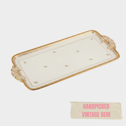 VINTAGE DAISY TEXTILE TRAY