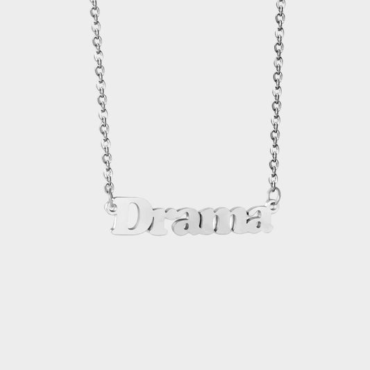 DRAMA NECKLACE SILVER
