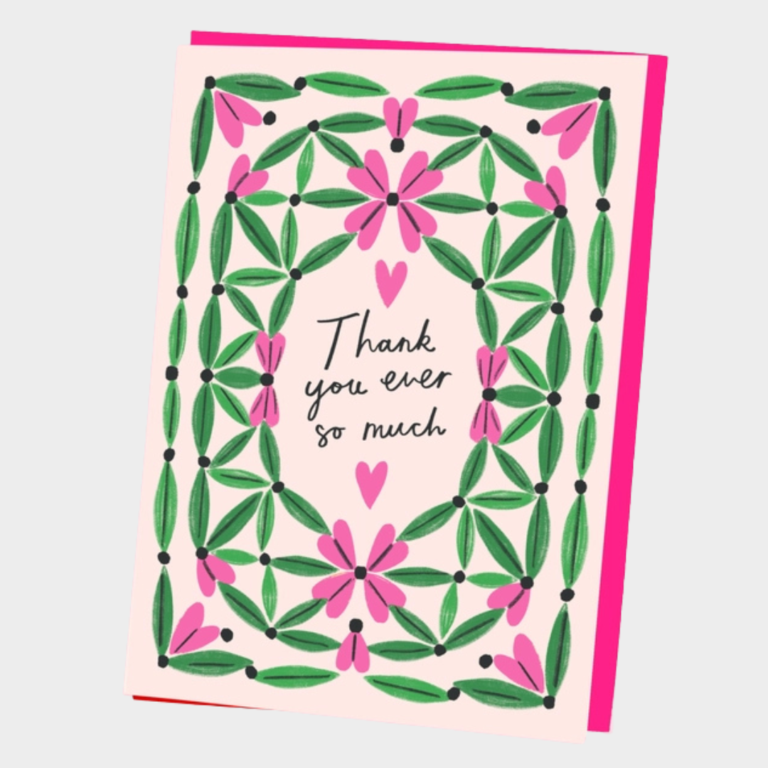 THANK YOU EVER SO MUCH POSTCARD