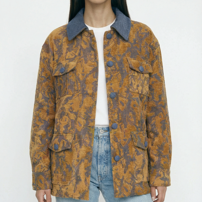 2 IN 1 REVERSIBLE DENIM AND JACQUARD JACKET