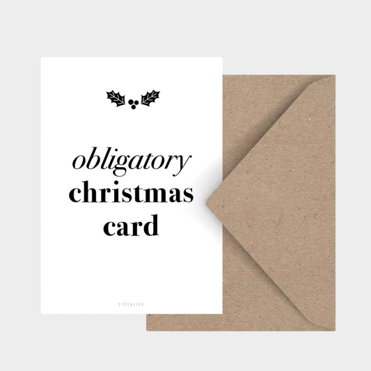 OBLIGATORY CHRISTMAS CARD