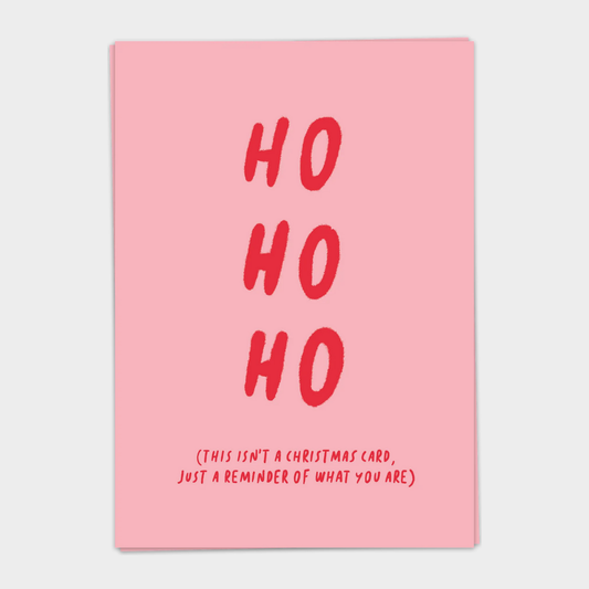 HO HO HOE CARD