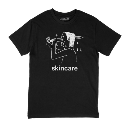 SKINCARE BLACK T-SHIRT