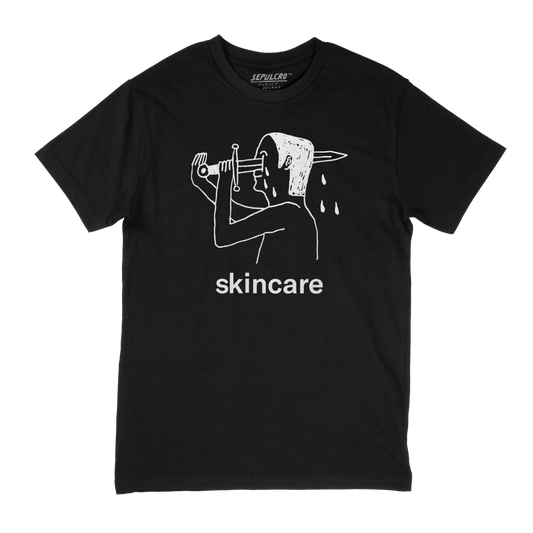 SKINCARE BLACK T-SHIRT