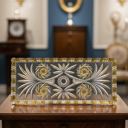 'GOLDEN HOUR' VINTAGE ITALIAN GLASS TRAY