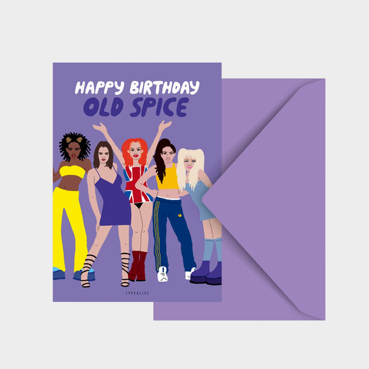 HAPPY BIRTHDAY OLD SPICE CARD