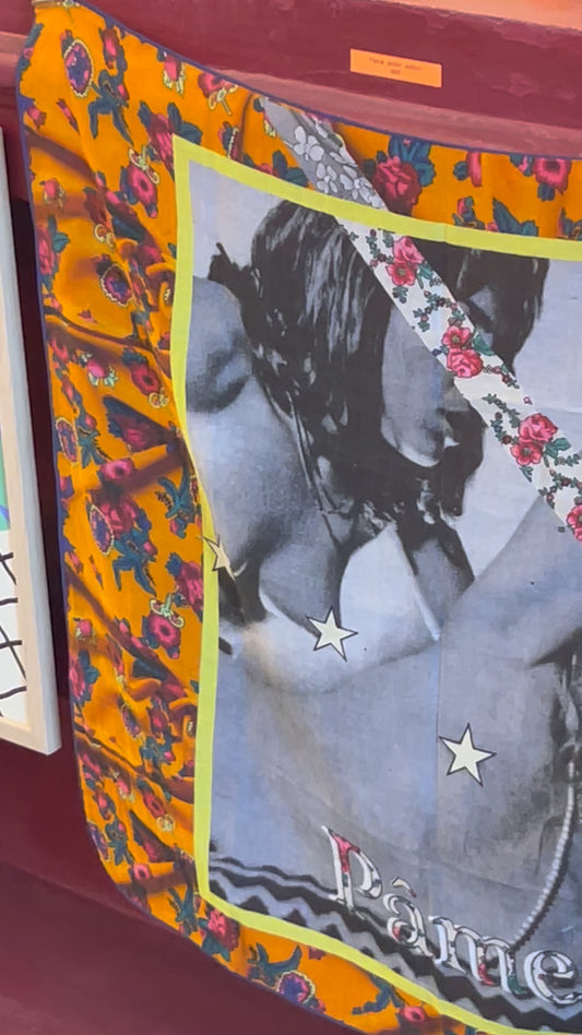 VINTAGE EROTIC IMAGE LIMITED EDITION ON ORANGE